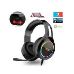 Dml Casque Gamer Gaming, Jack + USB, RGB Lumiere LED