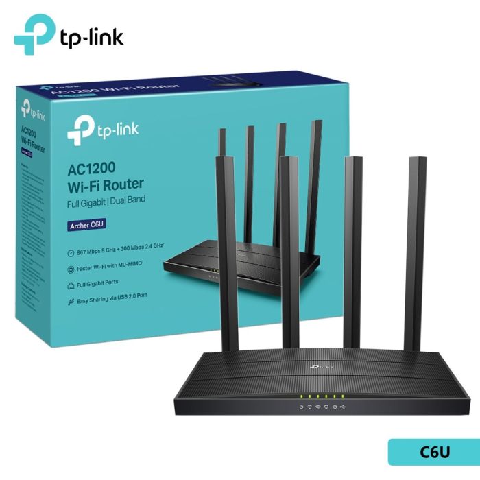 POINT D’ACCÈS TP-Link ARCHER C6U AC1200 double bande