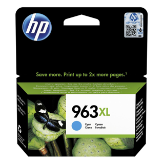 HP 963XL High Yield Cyan Original Ink CartridgePour OJ 9010/9013/9020